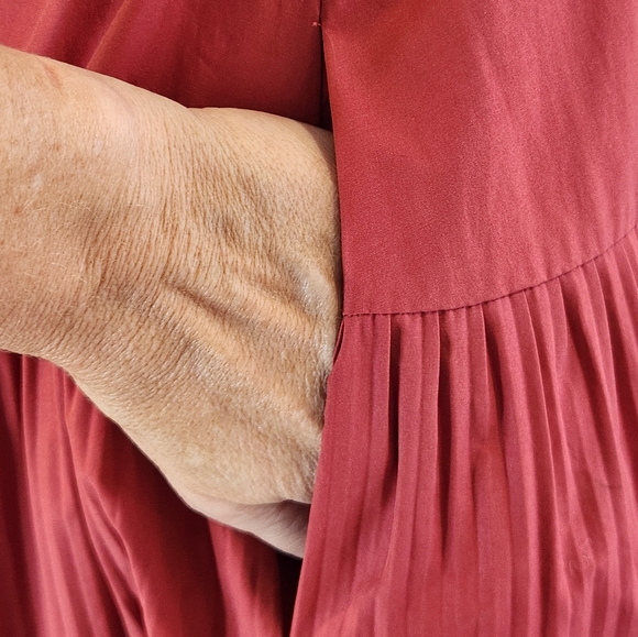 NWT || DEREK LAM 10 CROSBY || size 0, tiered dress, a-line, short sleeved - Picture 9 of 12